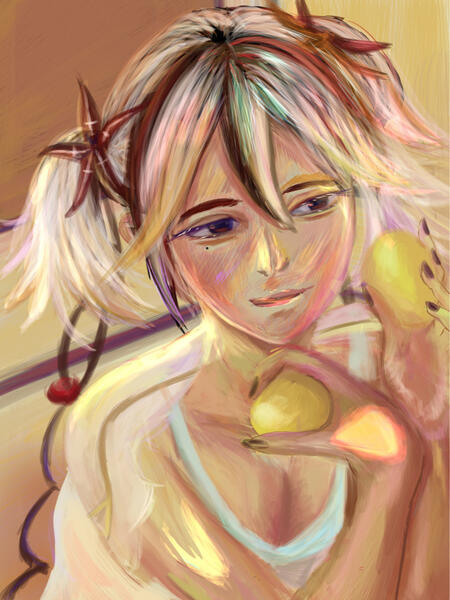 Full body + detailed background